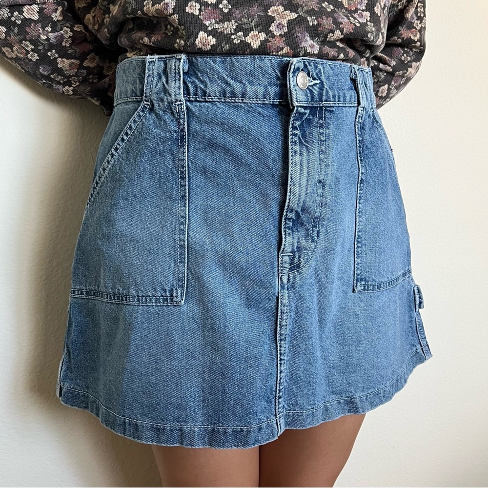 ASOS Denim Cargo Mini Skirt